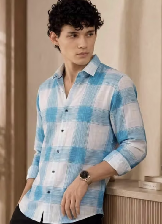 MEN FULL SLEEVE COTTON PRINTED SHIRT